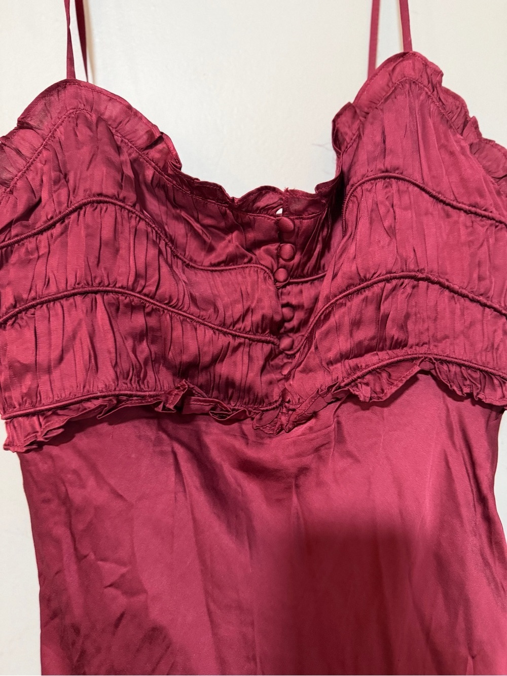 Astr the label zola midi satin effect wine size medium - Picture 4 of 6